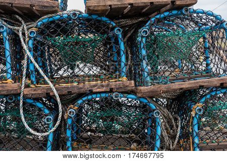 Group Of Fist Net Traps