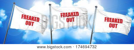 freaked out, 3D rendering, triple flags