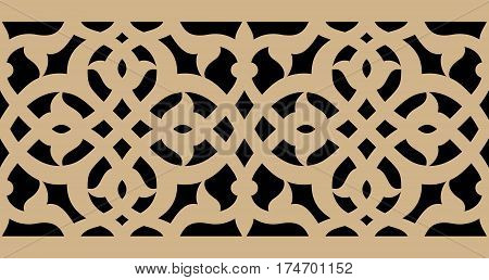 Morocco Seamless Border. Traditional Arabic Islamic Design