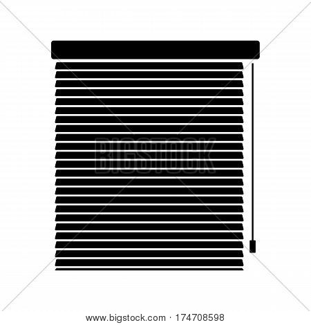 Window linear icon - vector symbo sign icon. Window blinds or jalousie symbol