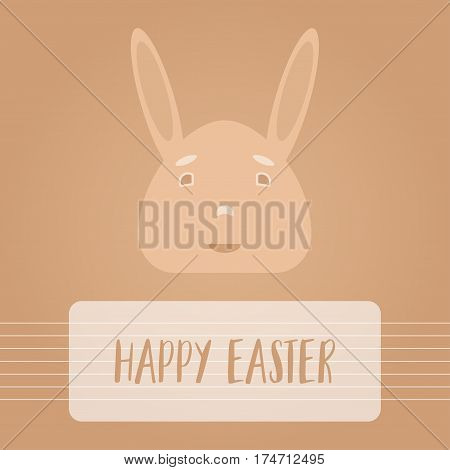 happy easter bunny cartoon character symbol background,vector Illustration EPS10