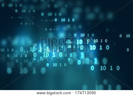 Digital Code Number Abstract Technology Background