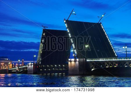Classic symbol of St. Petersburg White Nights.