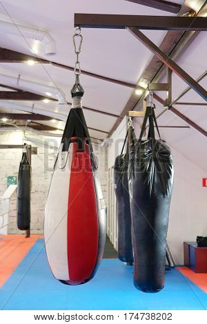 Interior of a boxing hall