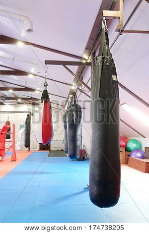Interior of a boxing hall