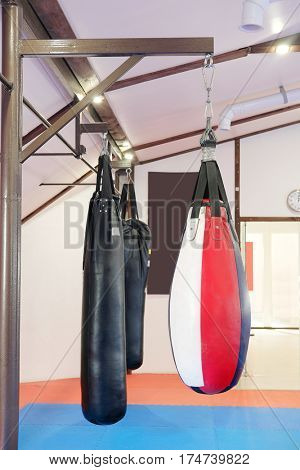 Interior of a boxing hall