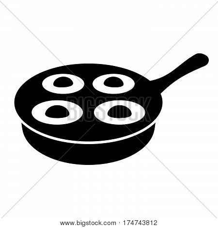 Egg poacher ( shade picture ) on white background