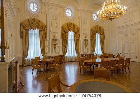 Interior Of The Petroff Palace, Moscow, Russia