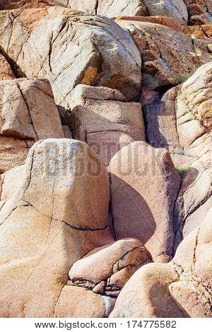 Close Up Of Cracked Rock Fragment