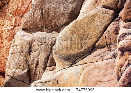 Close Up Of Cracked Rock Fragment