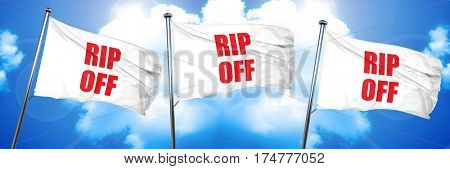 ripoff, 3D rendering, triple flags