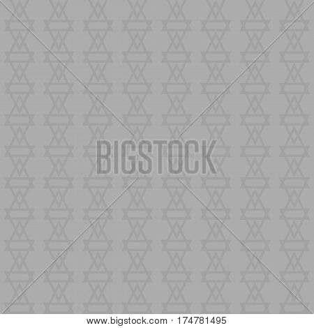 Gray geometric pattern. Abstract seamless background with vertical rows of overlapping triangles. Repeating pattern for website backgrounds. Vector