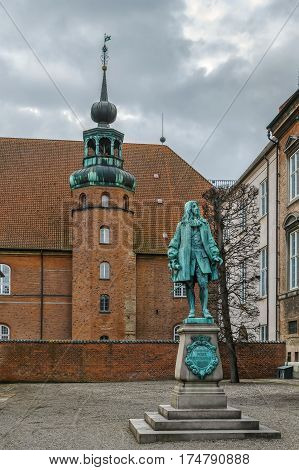 Danish politician Peder Griffenfeld statue in Copenhagen Denmark