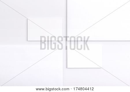 Business Cards Isolated On White