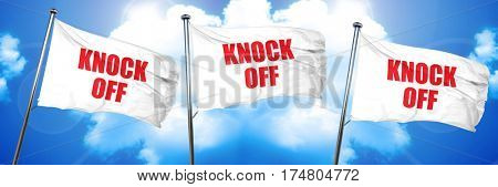 knock off, 3D rendering, triple flags