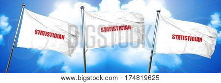 statistician, 3D rendering, triple flags