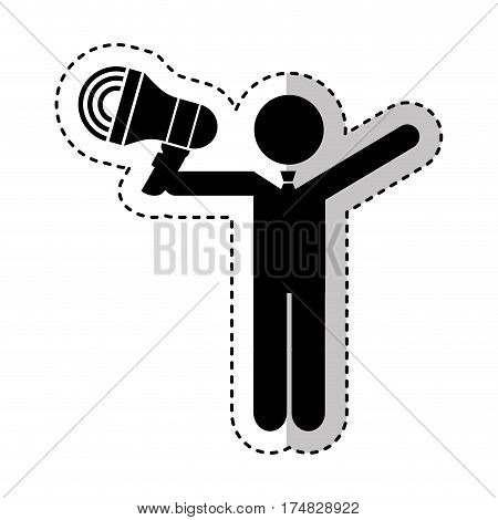 businessman figure silhouette icon vector illustration design