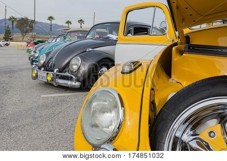 Classic Volkswagen Beetle Cars On Display