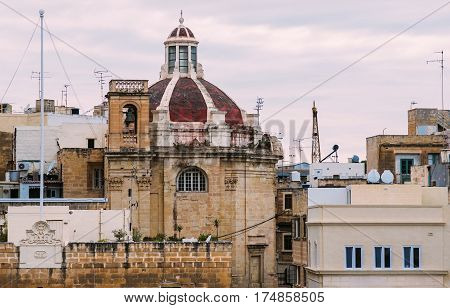 Side View To Immaculate Conception Church