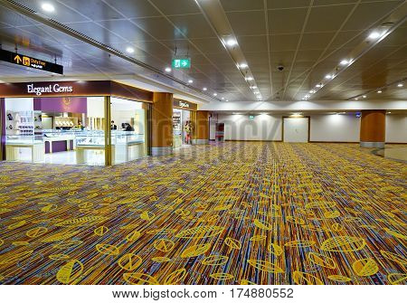 Interior Of Yangon International Airport