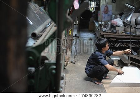 Technician Working