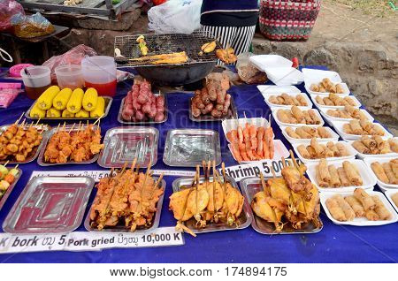 Food Product For Traveller Buying Eat At Local Night Market