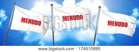menudo, 3D rendering, triple flags