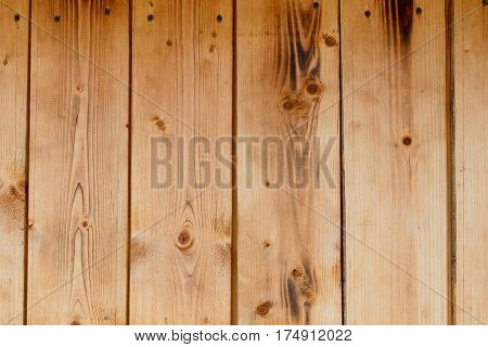 Natural color wood plank deck background - vertical