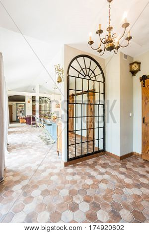 Spacious Hallway With Entrance To Living Room