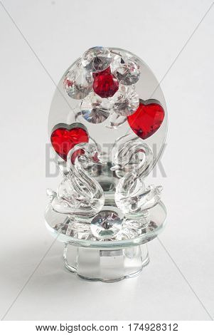 Crystal Swan, Elegant, Glass, Souvenir, G