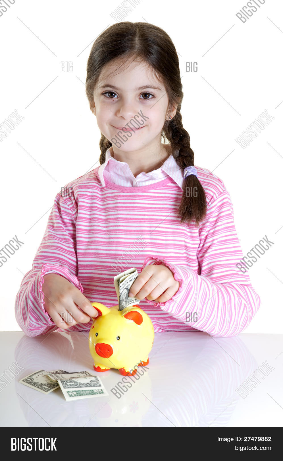 Child Put Dollars Image & Photo (Free Trial) Bigstock
