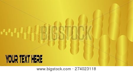 Yellow Bubbles From Left To Right , Abstract Image