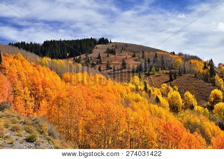 Guardsman Pass Views Of Panoramic Landscape Of The Pass From The Brighton Side By Midway And Heber V