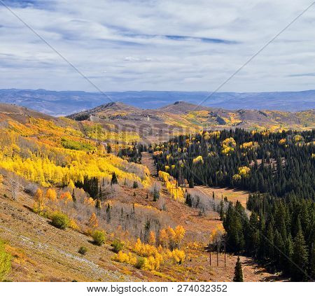 Guardsman Pass Views Of Panoramic Landscape Of The Pass From The Brighton Side By Midway And Heber V