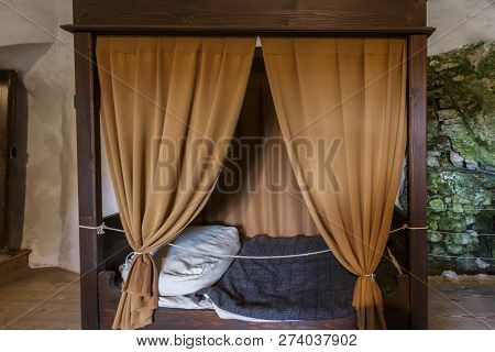 Postojna, Slovenia- June 30, 2015: Interior Predjama Castle In Postojna Cave, Slovenia
