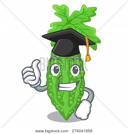 Graduation Bitter Melon Gourd On Shape Cartoon
