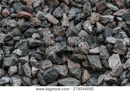 Texture Of Natural Crushed Stone On Oad