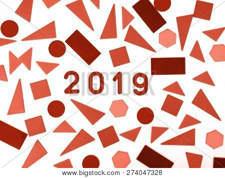 Coral Color Background . Coral Color Backdrop For Your Design. Trendy Color Concept Of The Year 2019