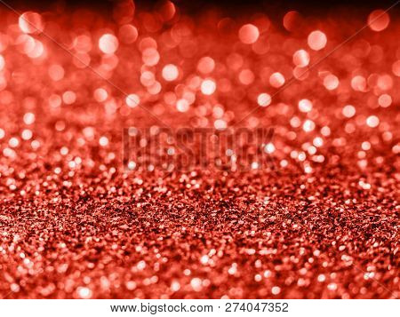 Coral Color Background . Coral Color Backdrop For Your Design. Trendy Color Concept Of The Year 2019