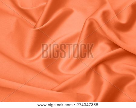 Coral Color Background . Coral Color Backdrop For Your Design. Trendy Color Concept Of The Year 2019