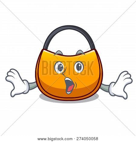 Surprised Hobo Bag Outline On Image Cartoon