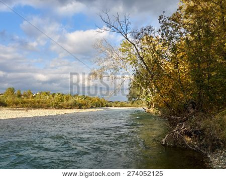 Zelenchuk River Near The Confluence Of The Kuban River, Northern Caucasus, Stavropol Territory