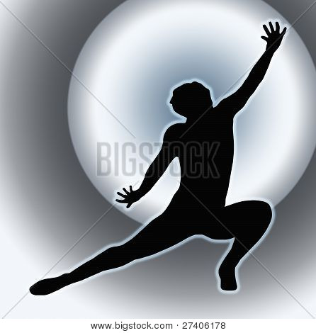 Faretto retro Dancing Lady in ginocchio gamba diffusione