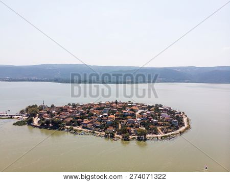 Aerial View Of Golyazi Peninsula At Bursa / Turkey