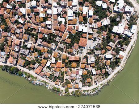 Aerial View Of Golyazi Peninsula At Bursa / Turkey