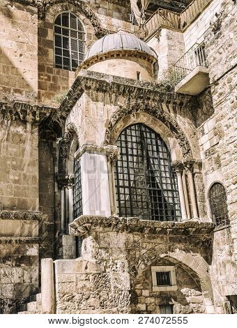 An Old Brick Building With A Dome, Close-up, Beautiful View