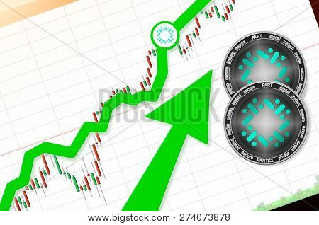 Particl (part) Index Rating Go Up On Exchange Market; Cryptocurrency Chart On Tablet Pc (smartphone)