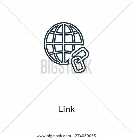 Link Icon In Trendy Design Style. Link Icon Isolated On White Background. Link Vector Icon Simple An