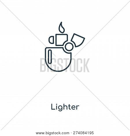 Lighter Icon In Trendy Design Style. Lighter Icon Isolated On White Background. Lighter Vector Icon 