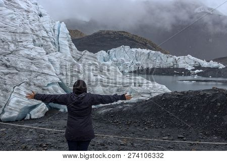 Beautiful Pastoruri Glacier In The Andes In Peru